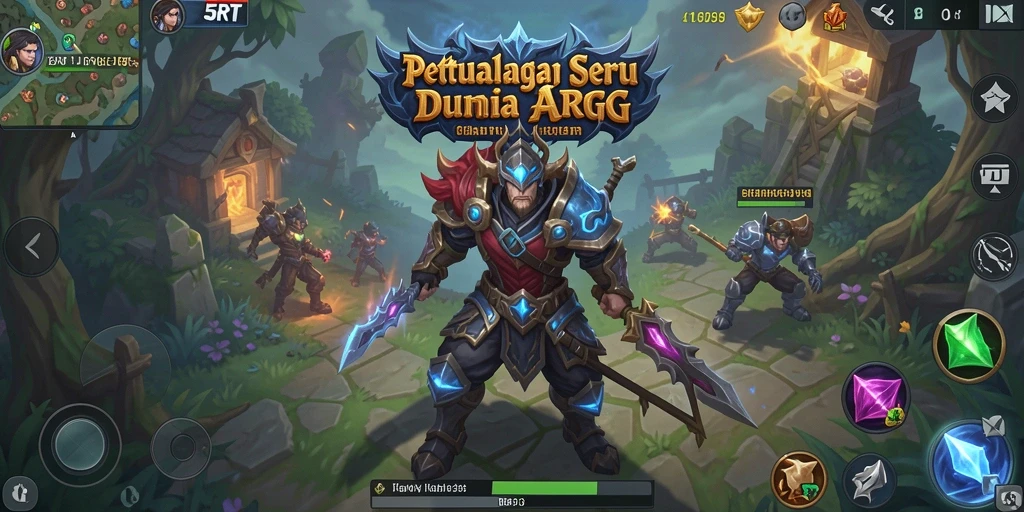 Tampilan gameplay mendebarkan dalam dunia ARPG 5RT.