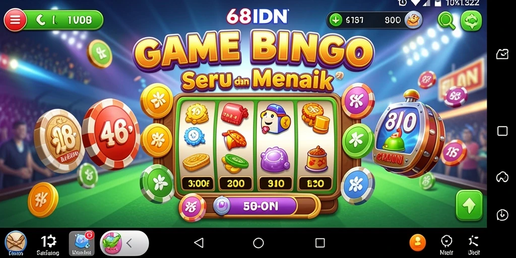 Tampilan gameplay Bingo yang seru di 68IDN.