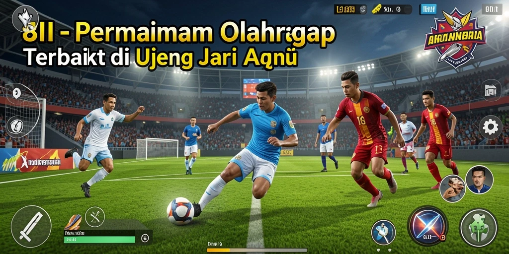 Screenshot gameplay 8II yang memperlihatkan aksi seru dalam olahraga.