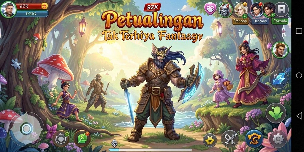 Gameplay seru dalam dunia petualangan mendebarkan di 9ZK.