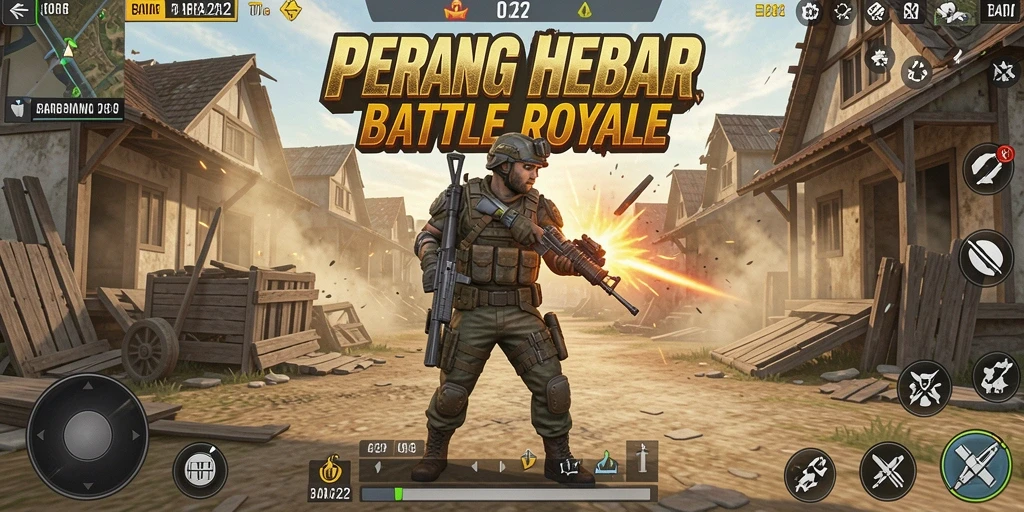 Tampilan seru pertempuran di arena BARA22.