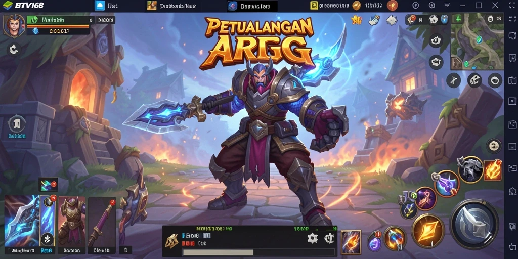 Tampilan gameplay mendebarkan dalam BTV168, penuh aksi dan petualangan.