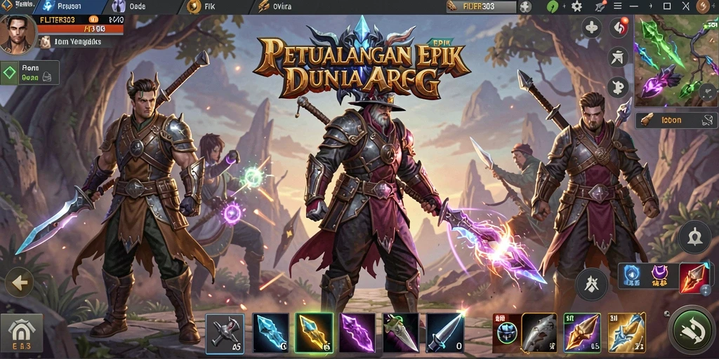 Tampilan gameplay FILTER303 yang seru dan penuh aksi.