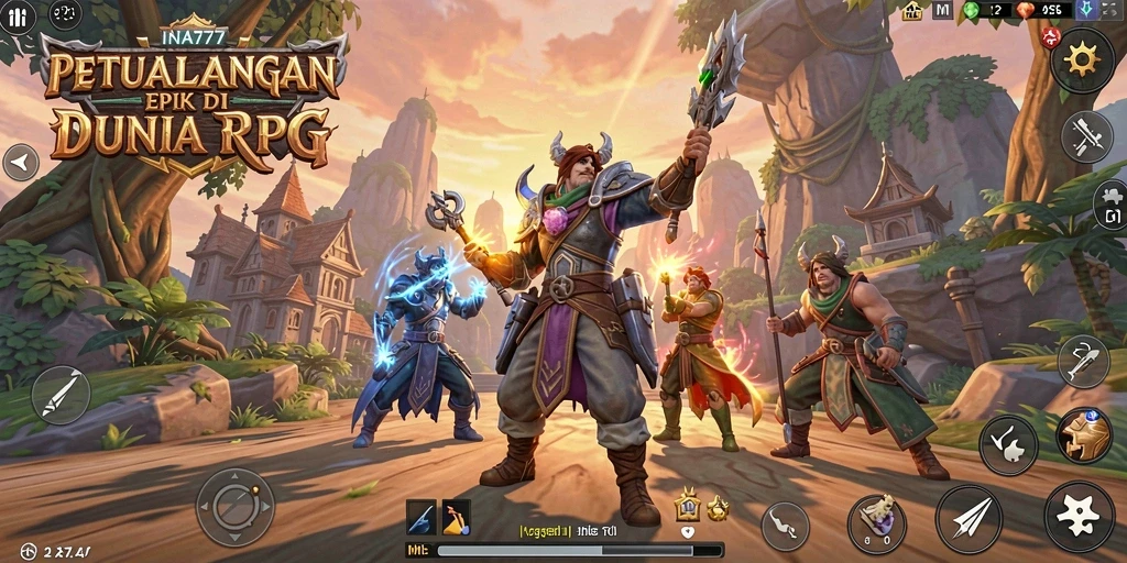 Tampilan menarik dari gameplay <strong>INA777</strong> yang penuh aksi dan petualangan RPG.