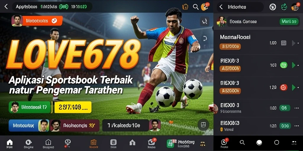 Tampilan utama gameplay Sportsbook LOVE678 dengan berbagai pilihan taruhan.
