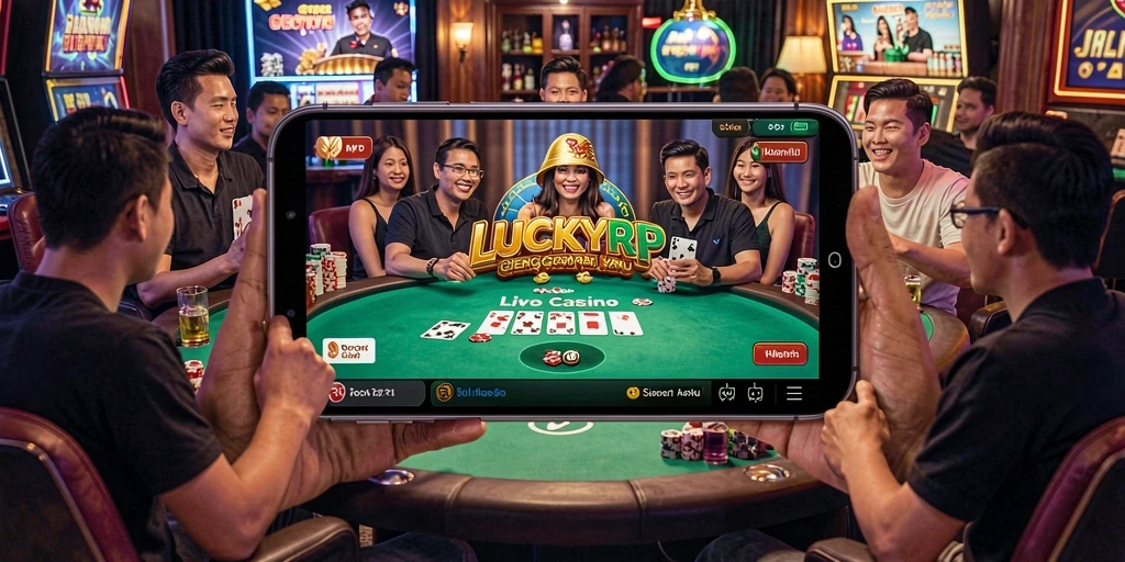 Tampilan gameplay langsung yang menarik dari LUCKYRP.
