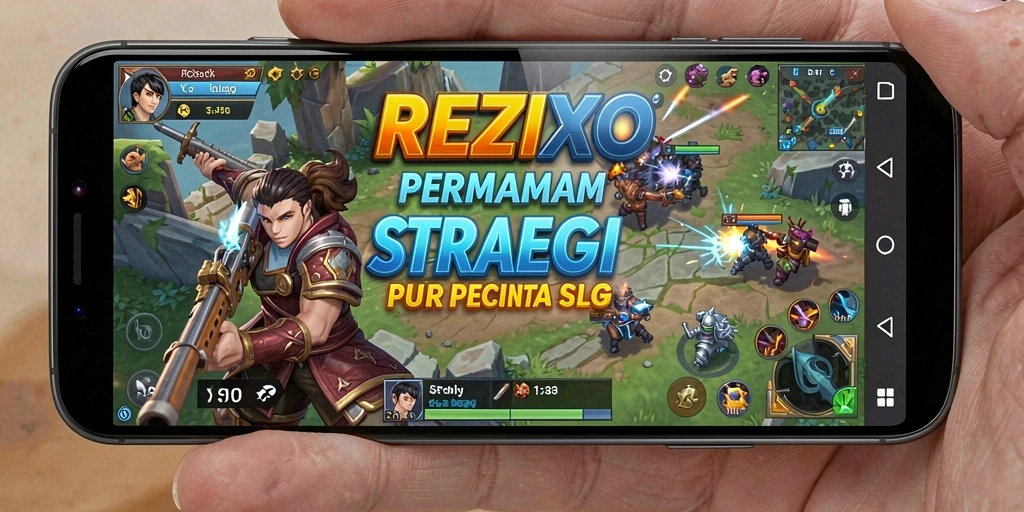 Tampilan gameplay <strong>REZIXO</strong> menunjukkan aksi strategi yang menantang.