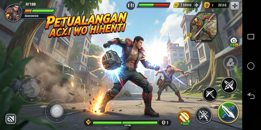 Screenshot gameplay RI188 yang menampilkan aksi mendebarkan.