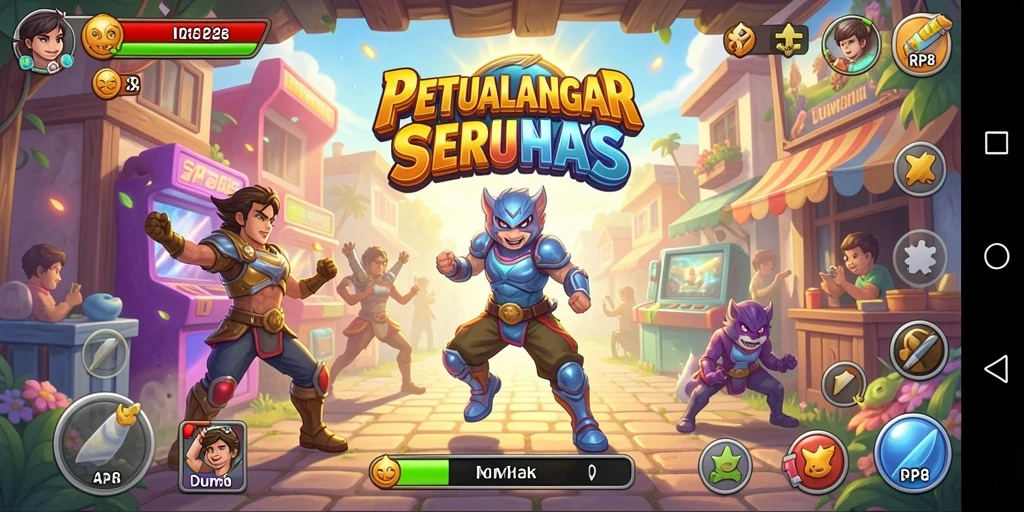Screenshot menunjukkan aksi seru dalam gameplay RP8 yang penuh tantangan.