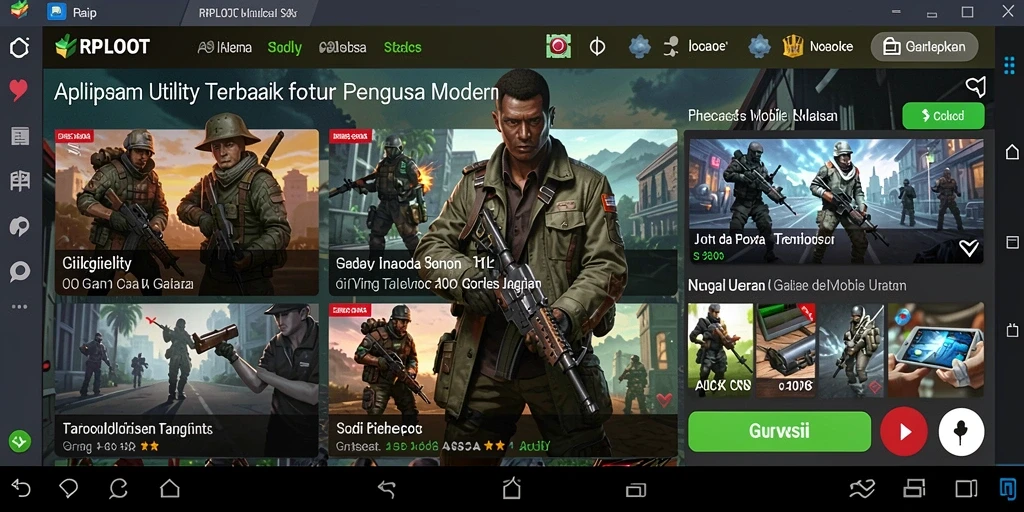 Tampilan antarmuka RPLOOT yang modern dan user-friendly.