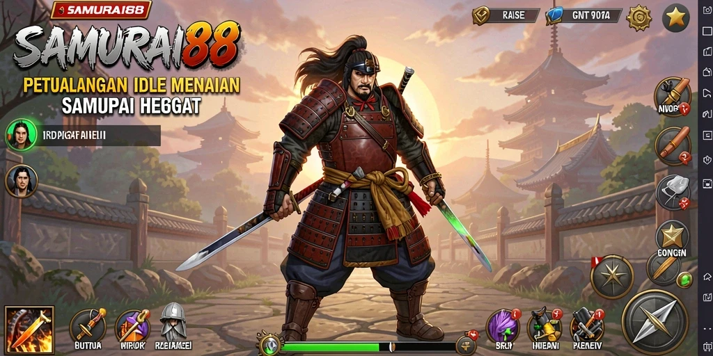 Tampilan gameplay dari SAMURAI88 yang menarik dan seru.