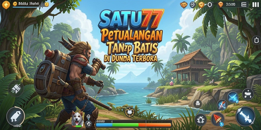 Tampilan gameplay SATU77 yang memukau dalam dunia terbuka.