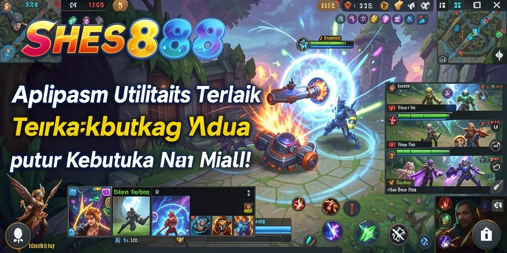 Tampilan utama SHE888 dengan fitur utilitas yang lengkap.