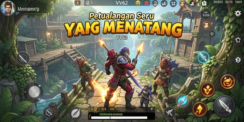 Tampilan gameplay VV62 yang menantang dan mendebarkan.